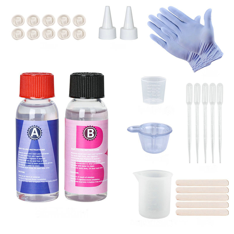 Resin Art Ratio - مجموعة راتنجات الإيبوكسي الشفافة مع لمعان