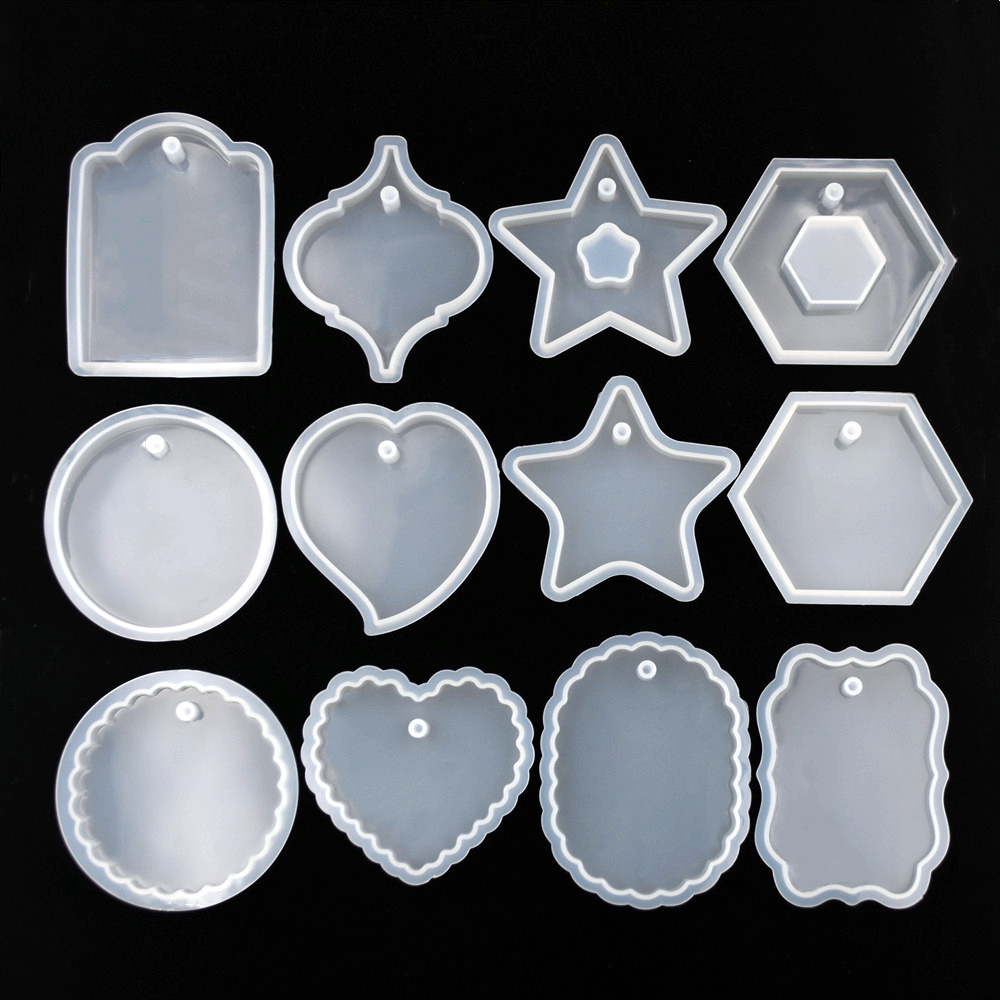 Resin Art Tool Kit - قالب سيليكون واحد لصنع الحلي والقلائد،