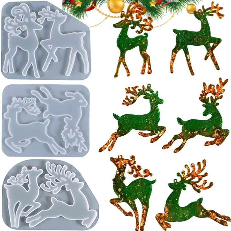 Resin Art Tool Kit - عيد الميلاد الأيائل الايبوكسي الراتنج قالب