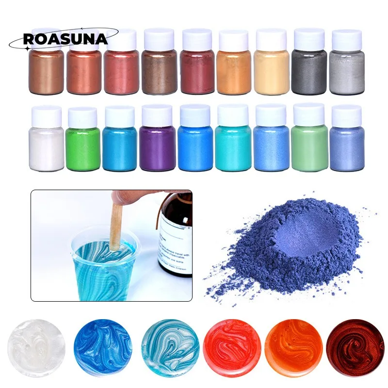 Pearl Powder Resin - 24 لون مسحوق اللؤلؤ الميكا لراتنجات