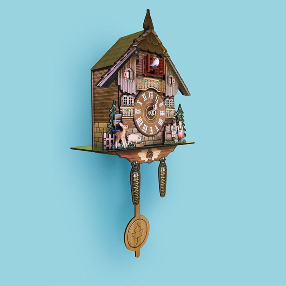 Resin Art Wall Clock - ساعة حائط خشبية لغرفة الأطفال ،
