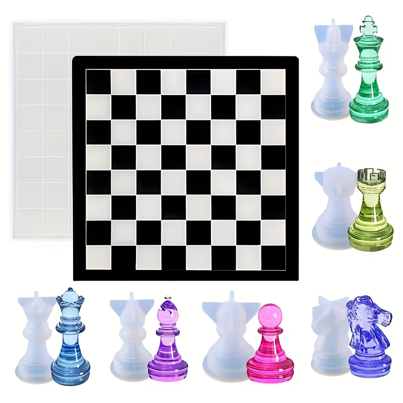 Resin Art Table - قوالب سيليكون شطرنج عالية الجودة 2026