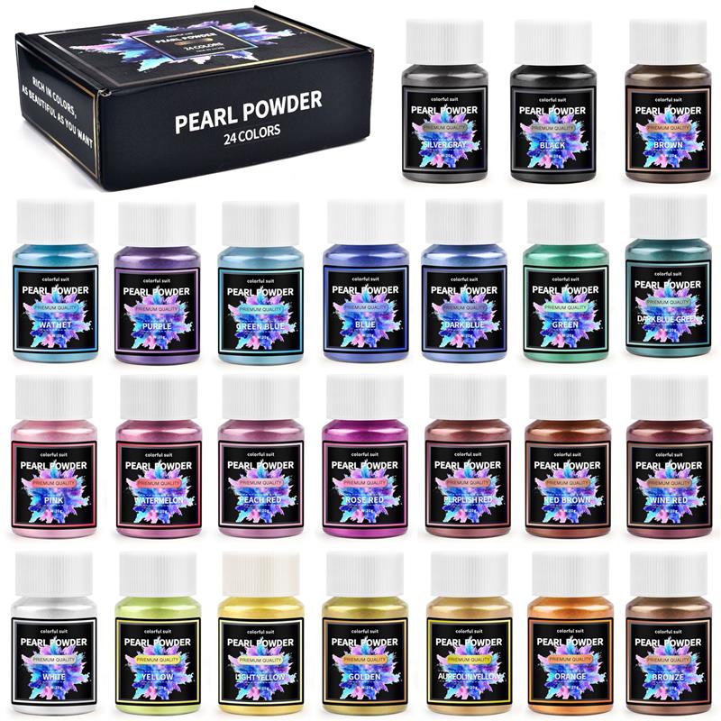 Pearl Powder Resin - 6/24/30 لون راتنجات الايبوكسي صبغ مسحوق