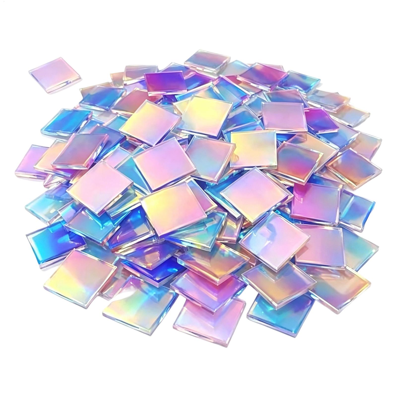 Resin Art Acrylic - ألواح أكريليك صغيرة 100 قطعة، مربعات