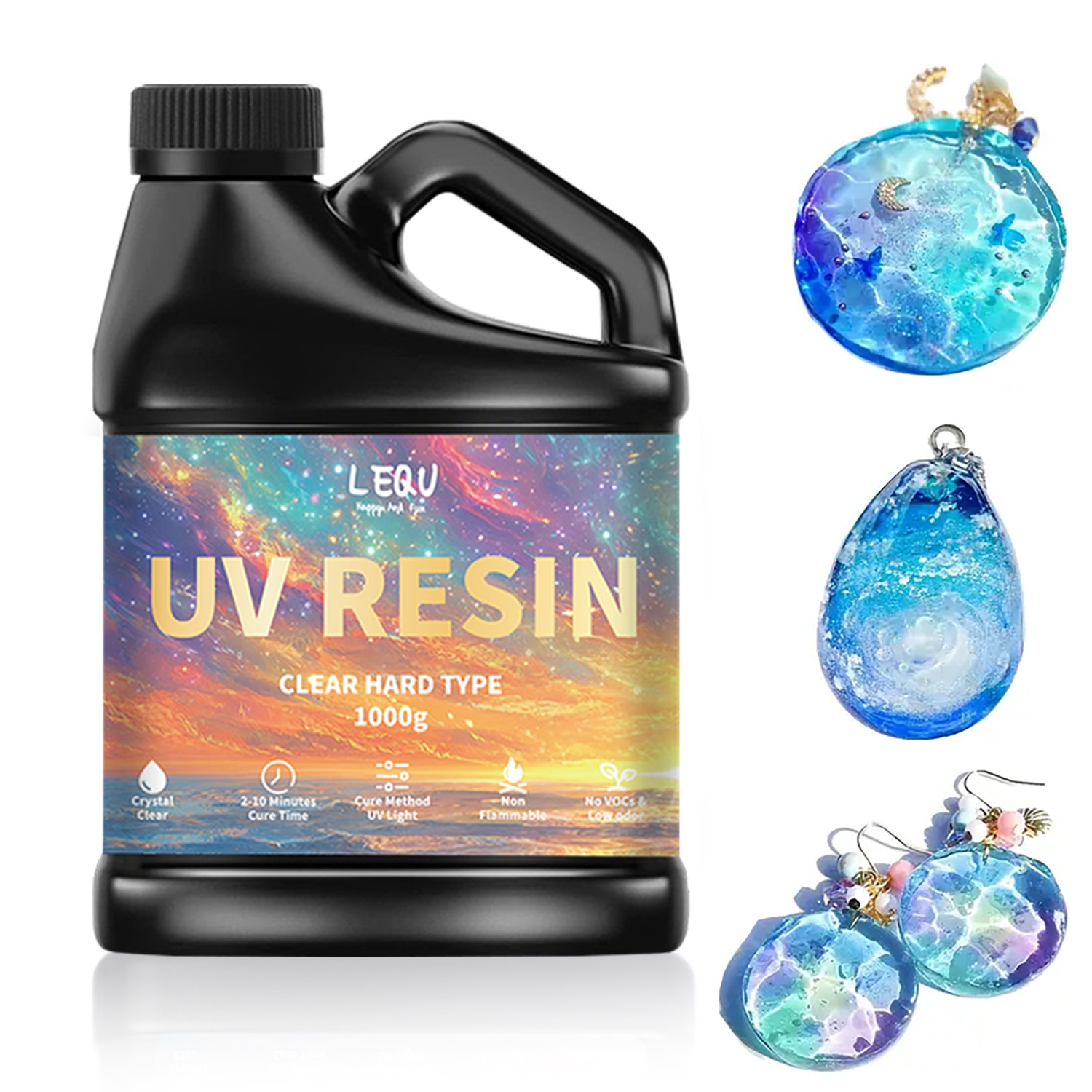 Resin Art Acrylic - 100/200/500/1000 جرام UV راتنجات الايبوكسي الغراء