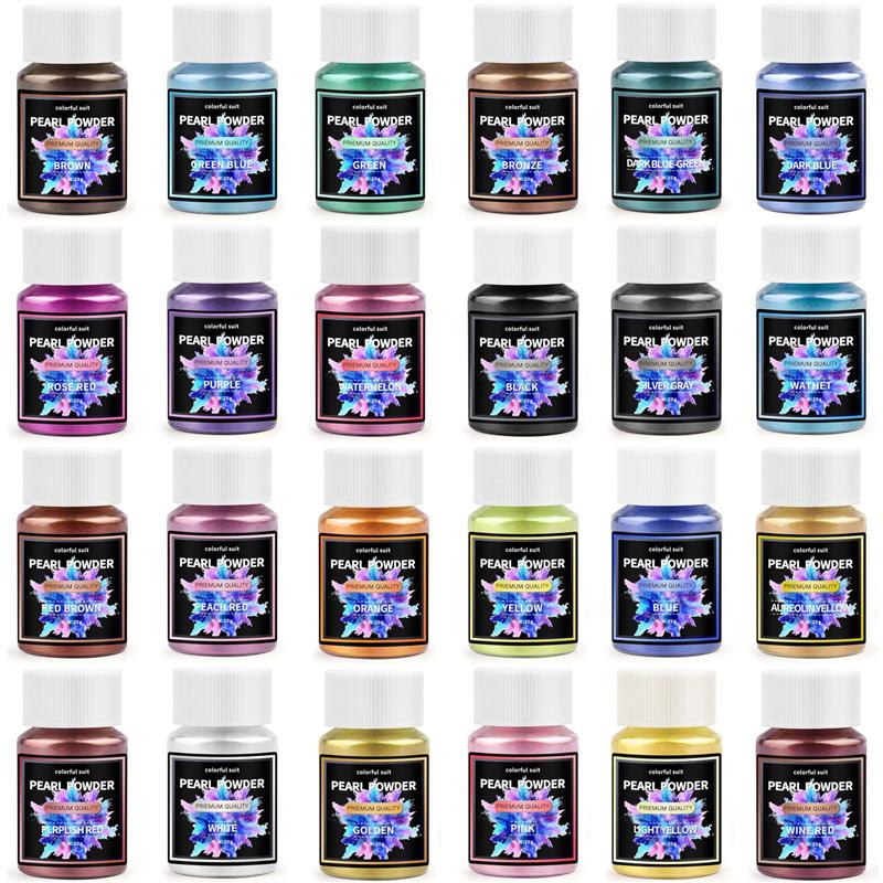 24 اللون 20 مللي مسحوق بيرليسس - مراجعة Pearl Powder Resin وسعره
