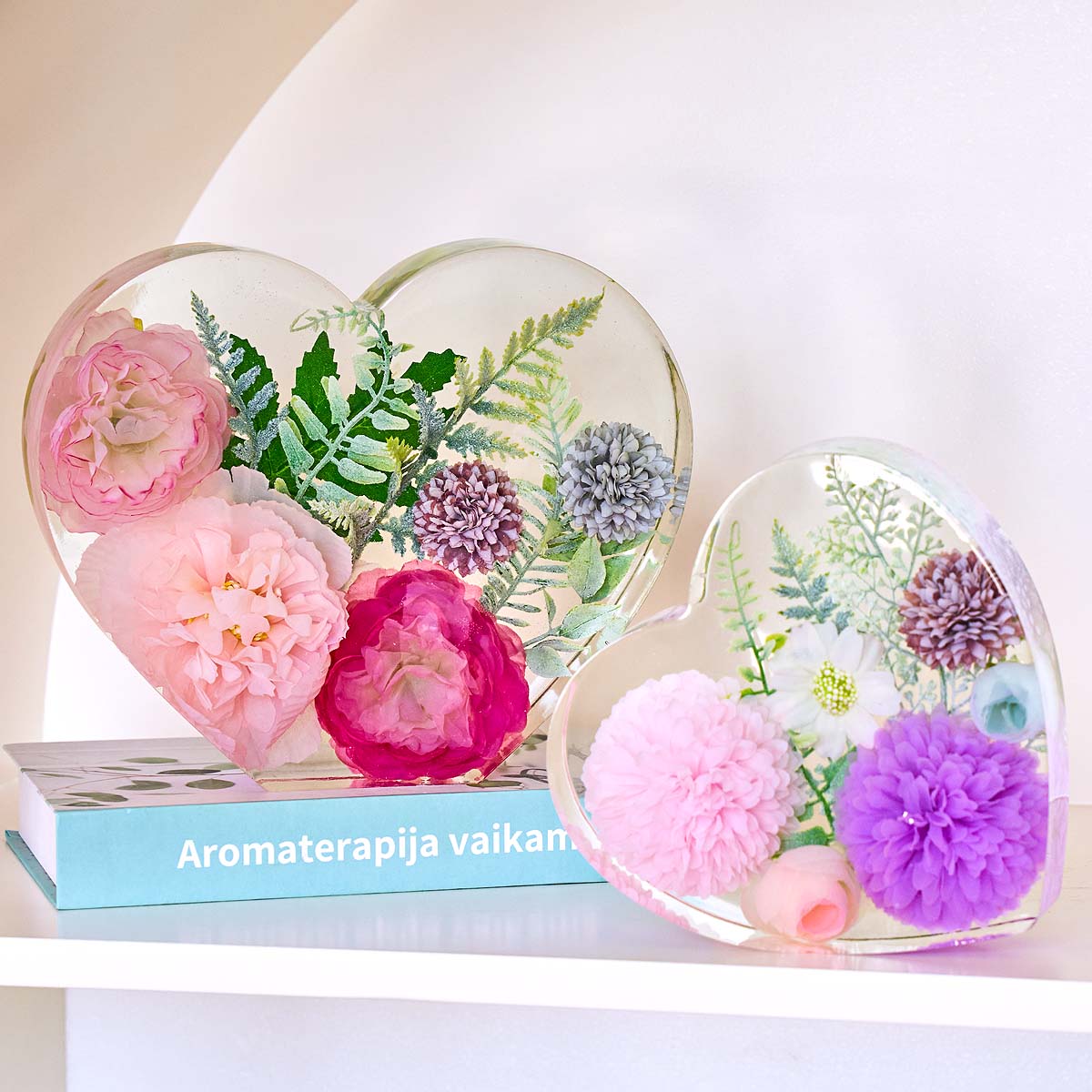 قالب سيليكون كبير على شكل قلب  - مراجعة Resin Art Mould وسعره