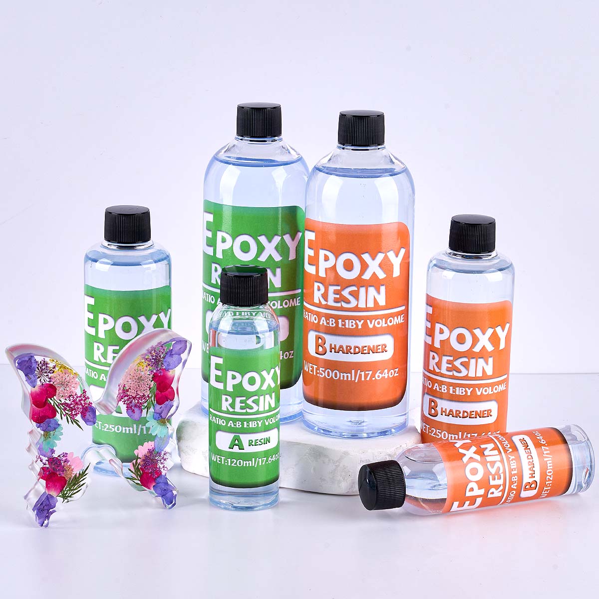 1:1 نسبة الايبوكسي الراتنج عدة - مراجعة Resin Art Glue وسعره