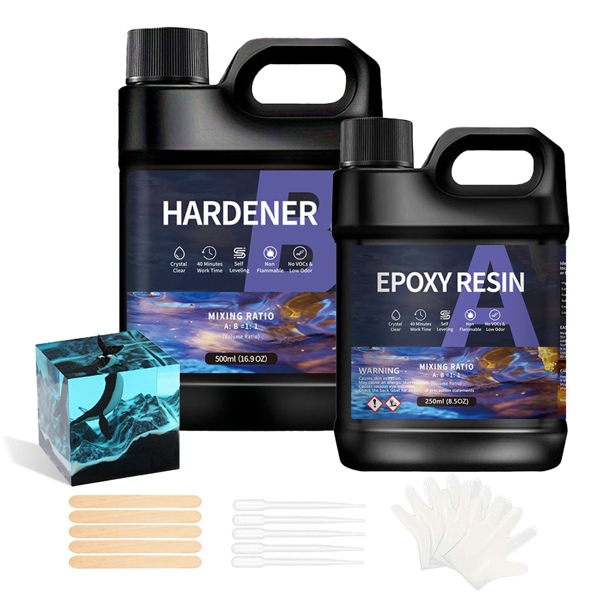 طقم راتنج إيبوكسي AB احترافي ب - مراجعة Resin Art Ratio وسعره
