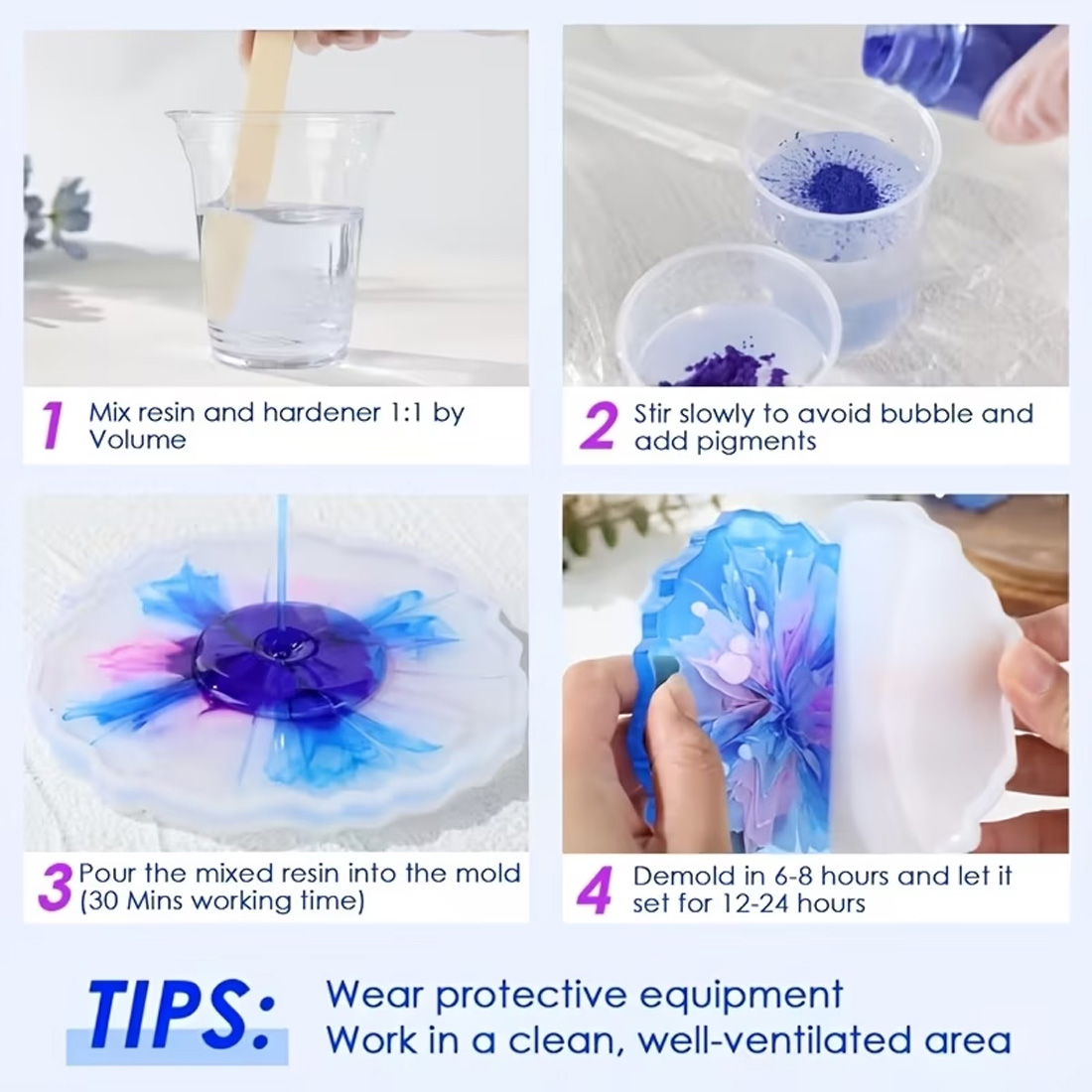 طقم راتنج إيبوكسي AB احترافي ب - مراجعة Resin Art Ratio وسعره