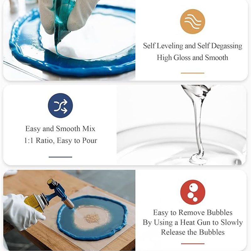 طقم راتنجات الايبوكسي الشفاف ا - مراجعة Resin Art Ratio وسعره