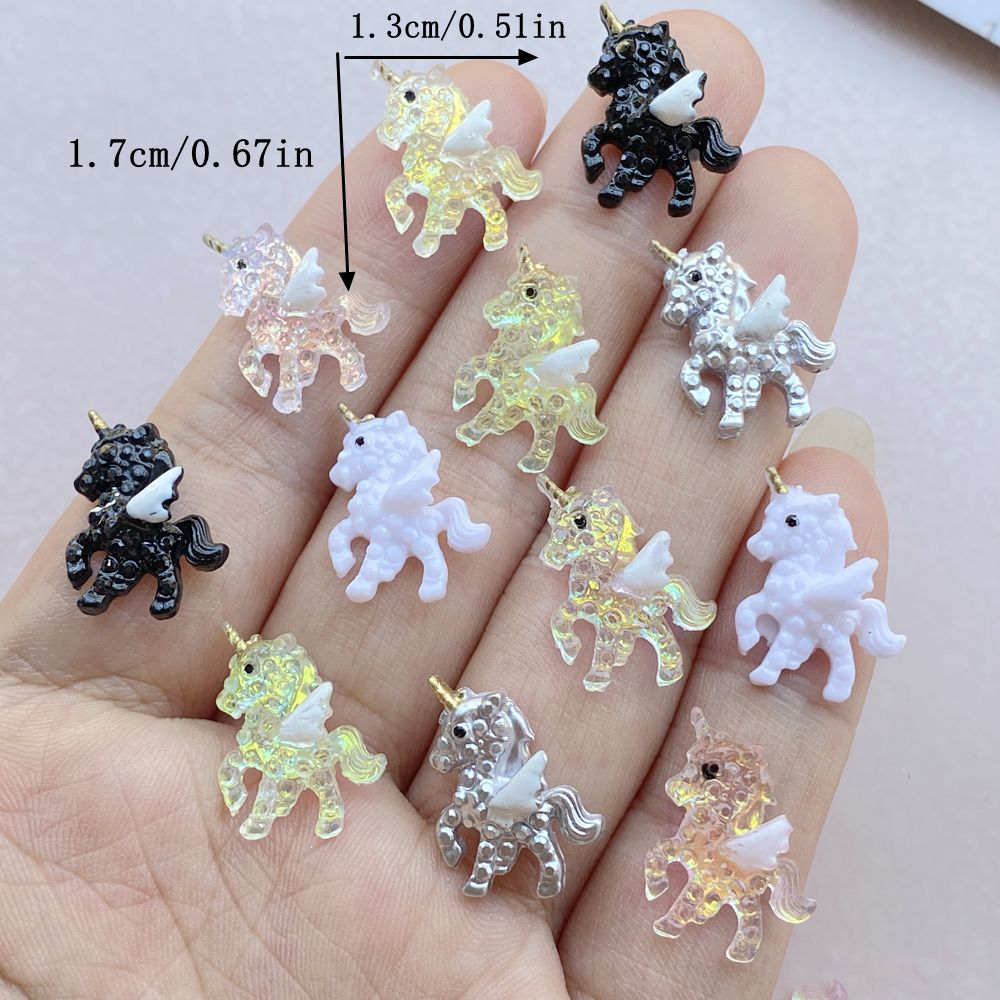 فن أظافر يونيكورن كرتوني صغير  - مراجعة Resin Art Design For Wedding وسعره