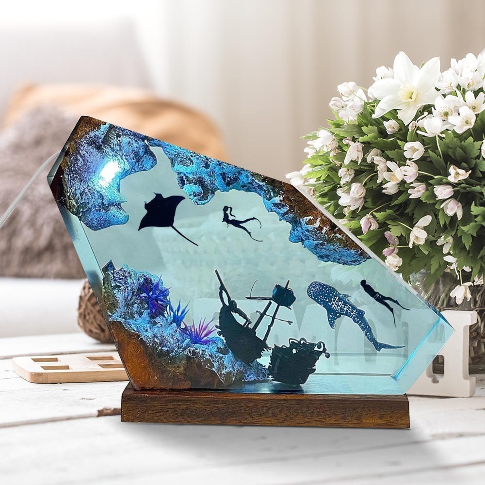 الراتنج البحري الخشب الفن الان - مراجعة Resin Art Design For Wedding وسعره