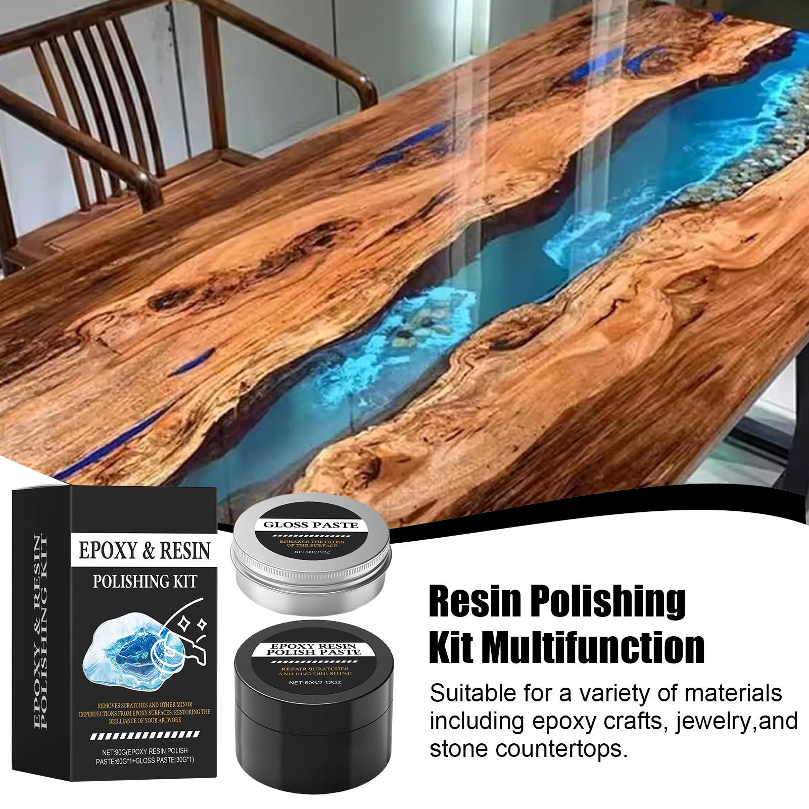 طقم تلميع الراتنج الإيبوكسي -  - مراجعة Resin Art Table وسعره