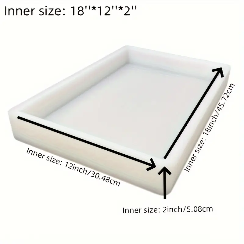 قالب سيليكون كبير مقاس 18*12*2 - مراجعة Resin Art Table وسعره
