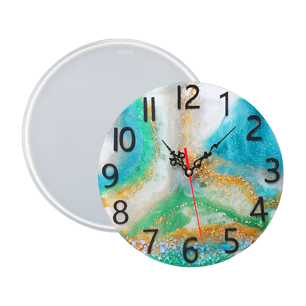 قالب سيليكون لساعة من الراتنج  - مراجعة Resin Art Wall Clock وسعره