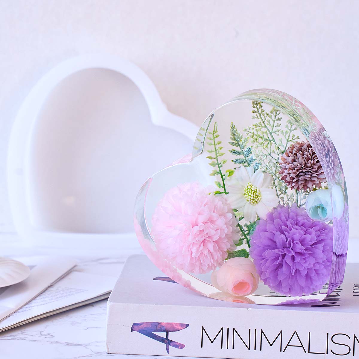 قالب سيليكون على شكل قلب سداسي - مراجعة Resin Art Mould وسعره