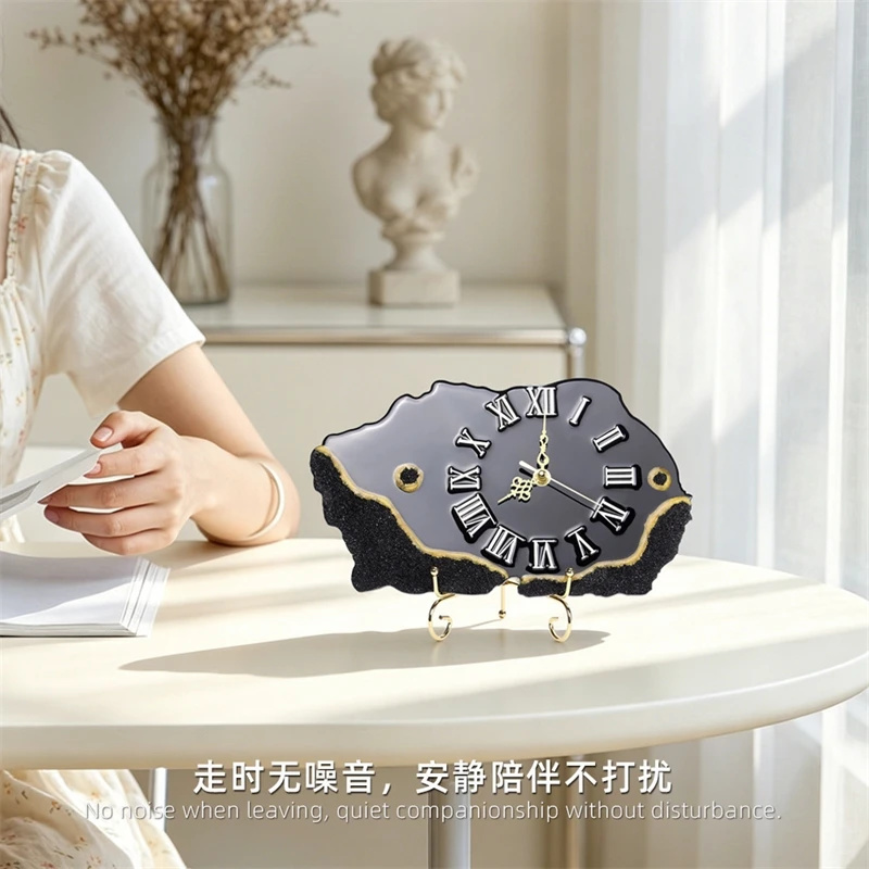 ساعة حائط أو طاولة فاخرة من ال - مراجعة Resin Art Wall Clock وسعره