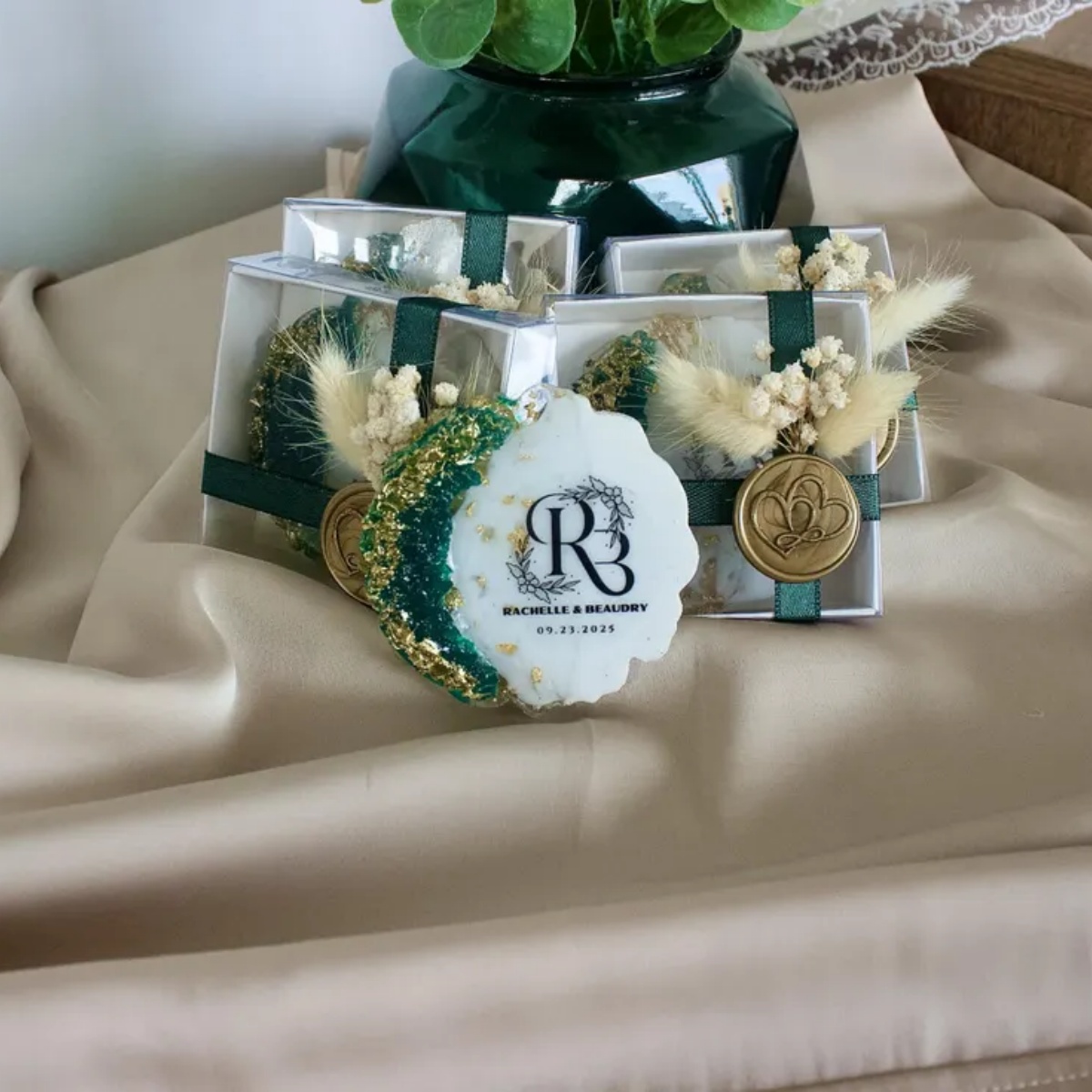 شخصية الزفاف الايبوكسي المغناط - مراجعة Resin Art Design For Wedding وسعره