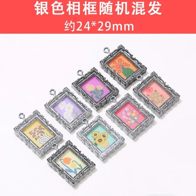 10 قطع من الحلي الزجاجية المسط - مراجعة Resin Art Pendant وسعره