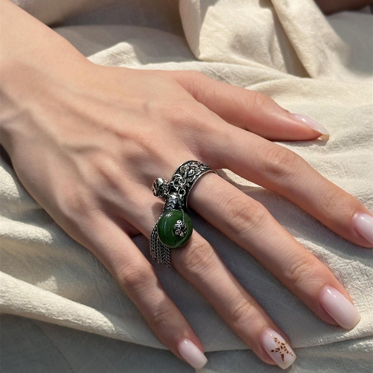 خاتم مفتوح جديد من WJFH-ARTS ب - مراجعة Resin Art Ring Design وسعره