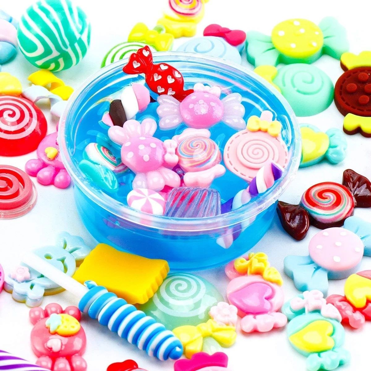 30 قطعة حلوى عشوائية الوحل الس - مراجعة Resin Art Jewellery Kit وسعره