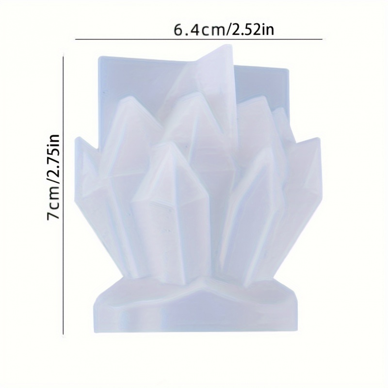 1pcCrystal العنقودية الزخرفية  - مراجعة Resin Art Mould وسعره