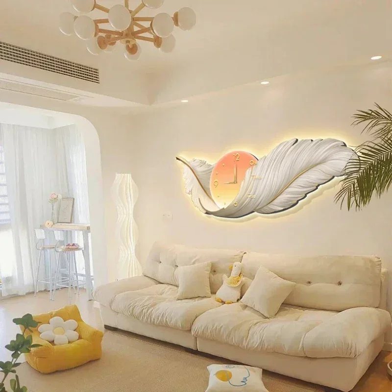 ساعات حائط فنية بإضاءة LED، سا - مراجعة Resin Art Wall Clock وسعره