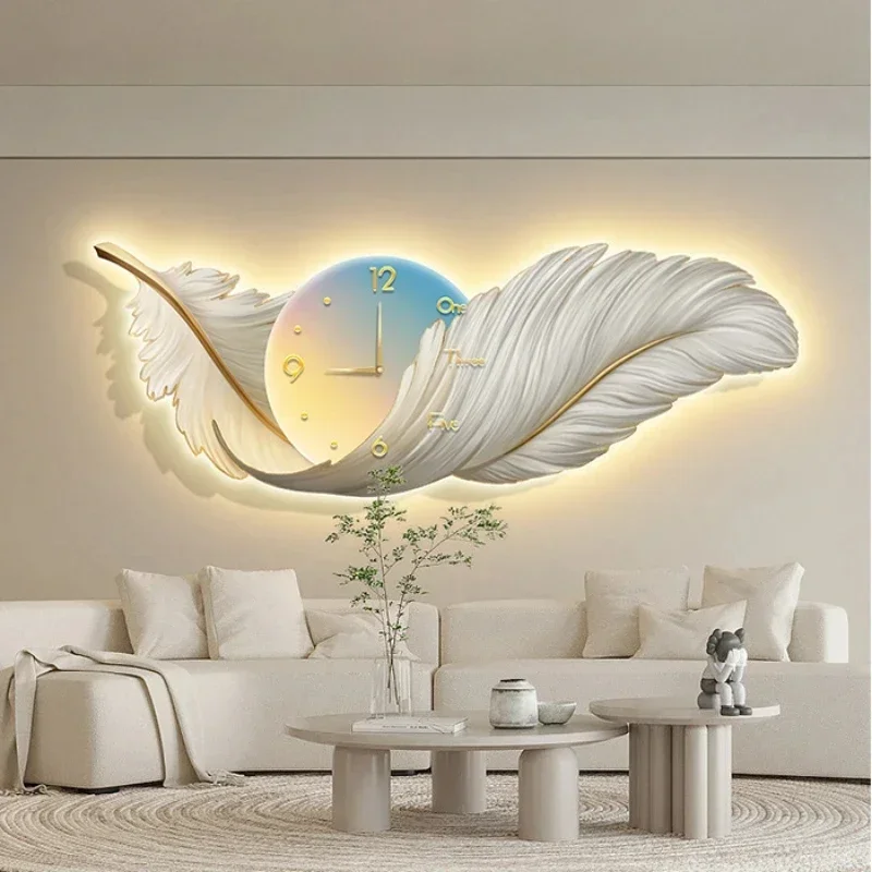 ساعات حائط فنية بإضاءة LED، سا - مراجعة Resin Art Wall Clock وسعره