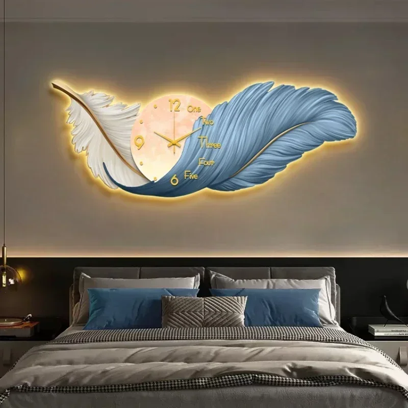 ساعات حائط فنية بإضاءة LED، سا - مراجعة Resin Art Wall Clock وسعره