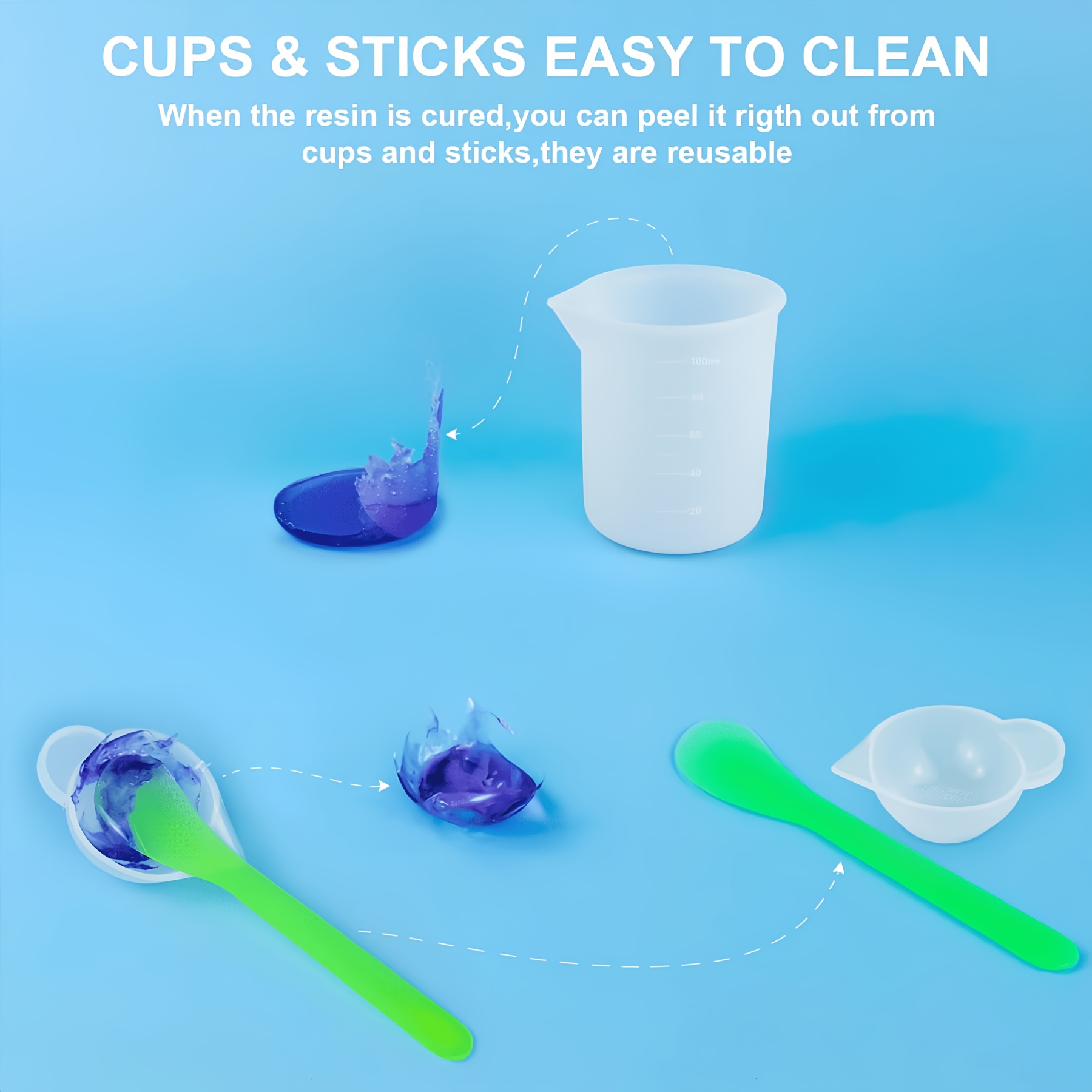 طقم أدوات صب الراتنج السيليكون - مراجعة Resin Art Tool Kit وسعره