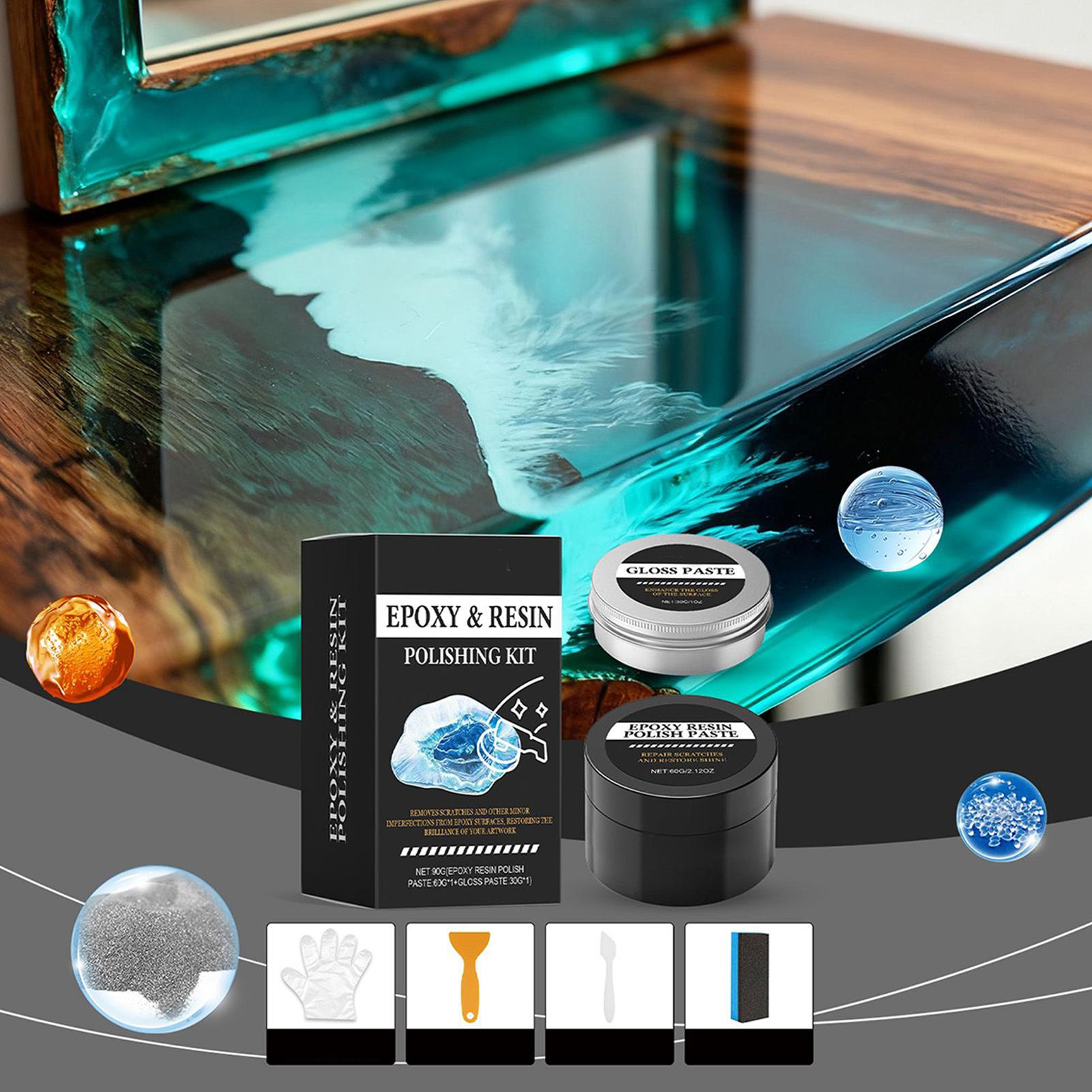 مجموعة تلميع راتنجات الإيبوكسي - مراجعة Resin Art Table وسعره