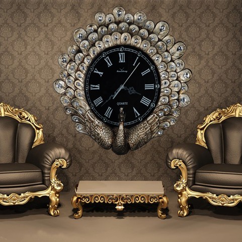 ساعة حائط مزخرفة عتيقة، ساعة ح - مراجعة Resin Art Wall Clock وسعره