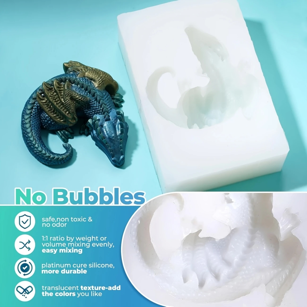 طقم مطاط قوالب عديم الرائحة، أ - مراجعة Resin Art Ratio وسعره