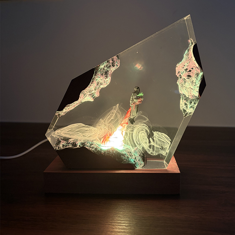 مصباح طاولة على شكل كائن حي من - مراجعة Resin Art Table وسعره
