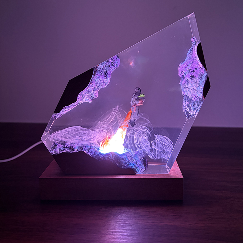 مصباح طاولة على شكل كائن حي من - مراجعة Resin Art Table وسعره