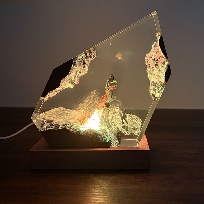 مصباح طاولة على شكل كائن حي من - مراجعة Resin Art Table وسعره