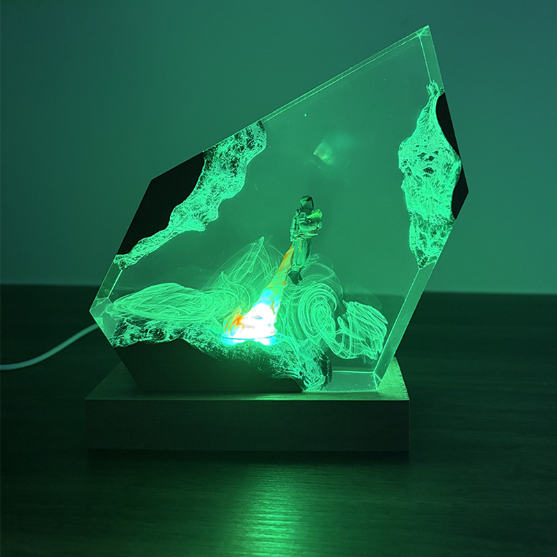 مصباح طاولة على شكل كائن حي من - مراجعة Resin Art Table وسعره