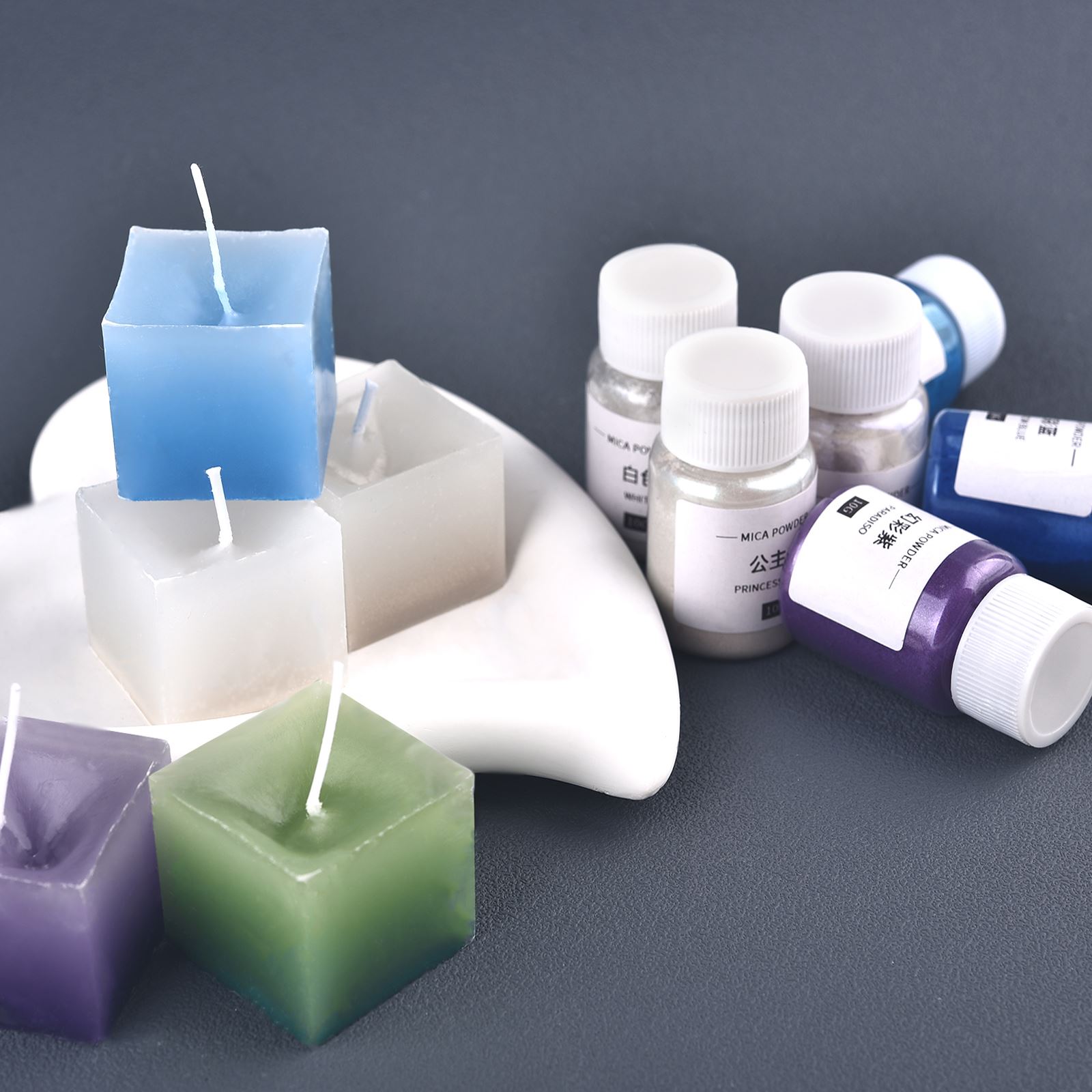 عامل تلوين الشموع ، مسحوق المي - مراجعة Resin Art Tool Kit وسعره