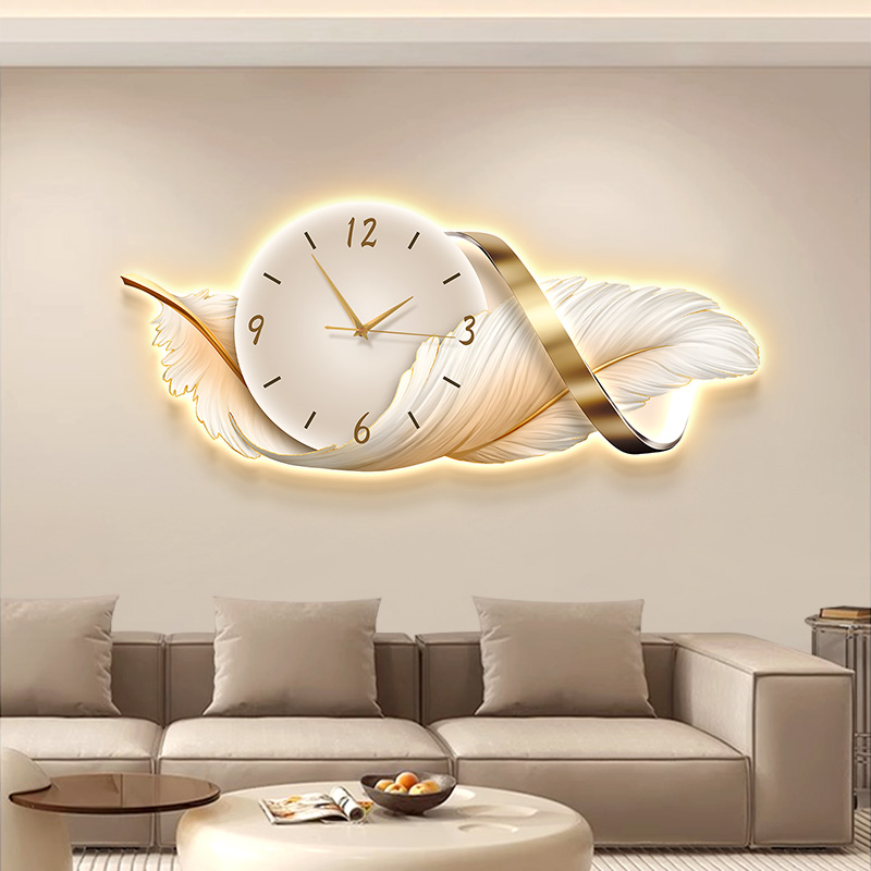كبيرة الحجم المعادن جدار الفن  - مراجعة Resin Art Wall Clock وسعره