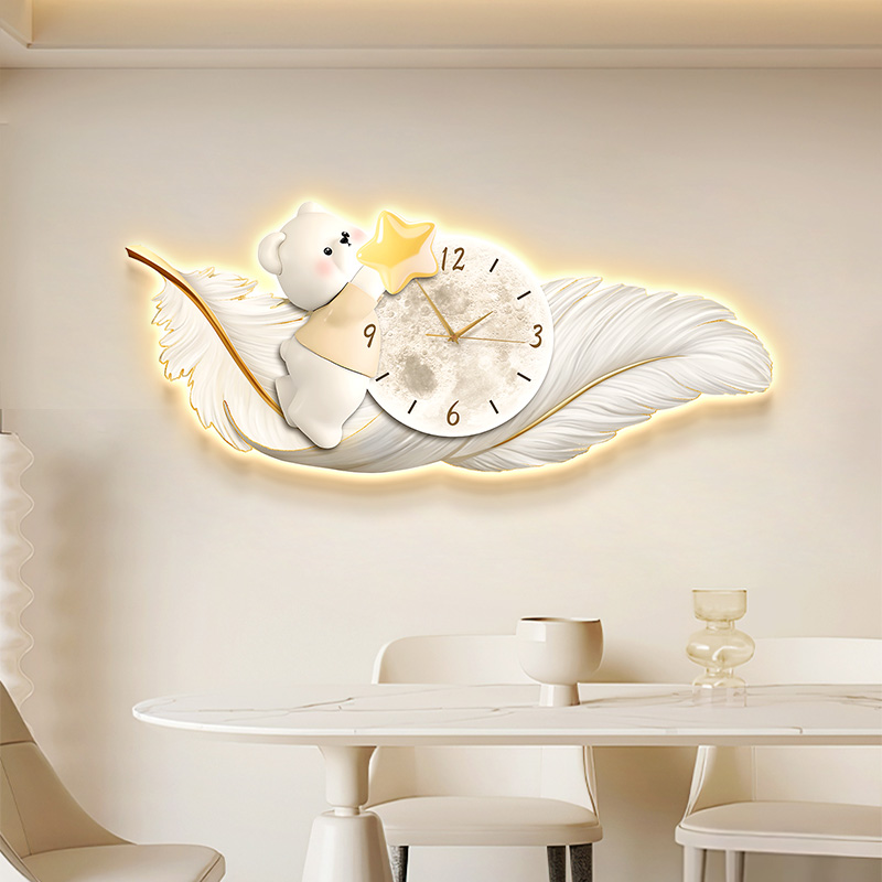 كبيرة الحجم المعادن جدار الفن  - مراجعة Resin Art Wall Clock وسعره