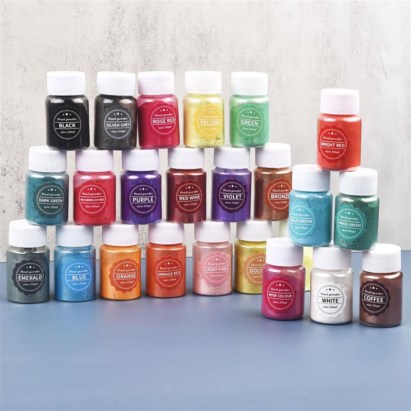 24 Coloers 10 جرام اللؤلؤ مسحو - مراجعة Pearl Powder Resin وسعره