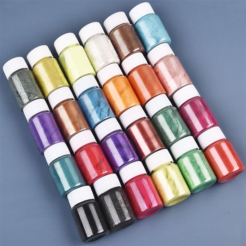 24 Coloers 10 جرام اللؤلؤ مسحو - مراجعة Pearl Powder Resin وسعره