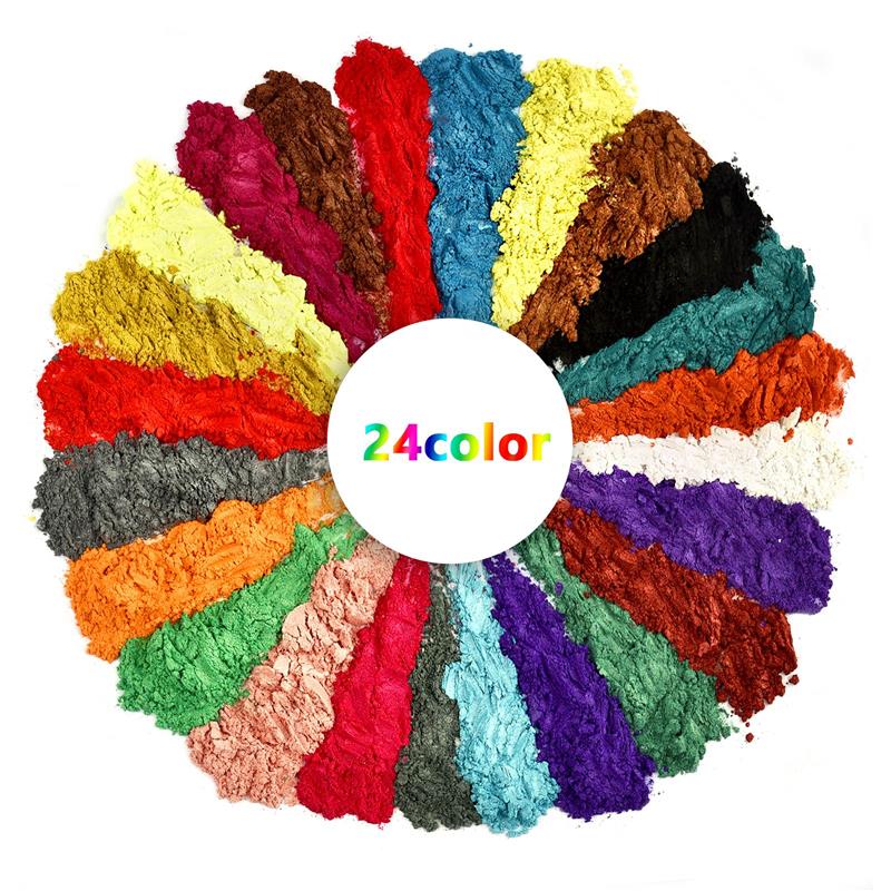 24 Coloers 10 جرام اللؤلؤ مسحو - مراجعة Pearl Powder Resin وسعره