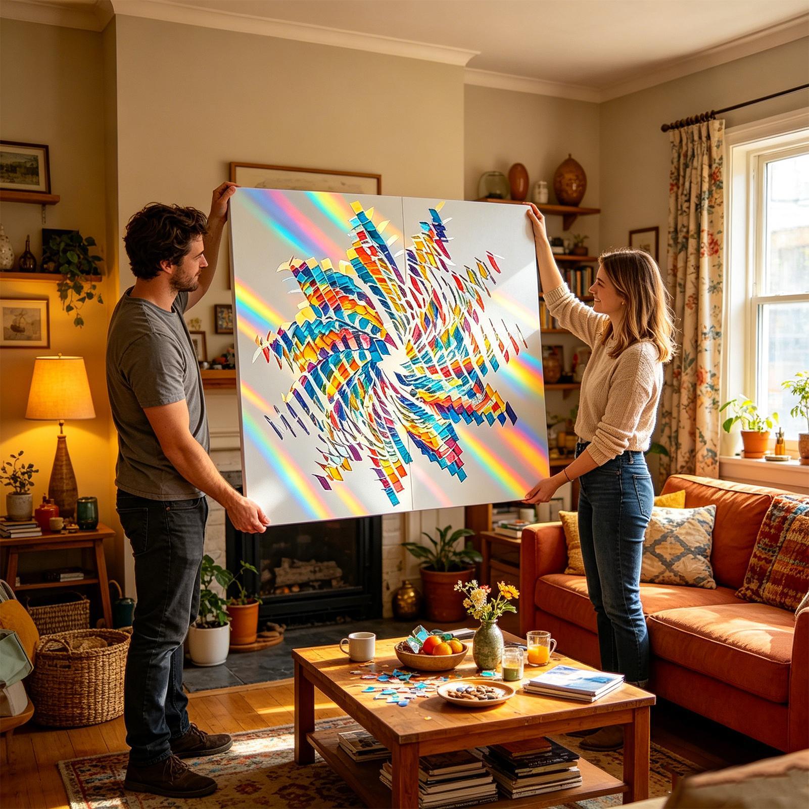 مربعات أكريليك هولوغرافية 100  - مراجعة Resin Art Acrylic وسعره