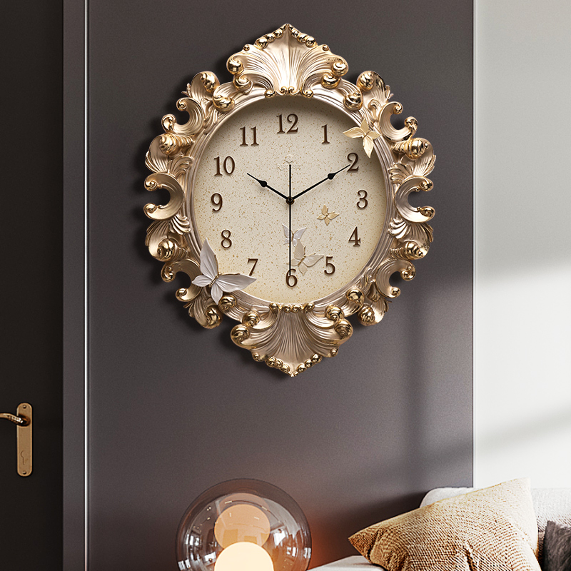 ساعة حائط للغرفة على الطراز ال - مراجعة Resin Art Wall Clock وسعره
